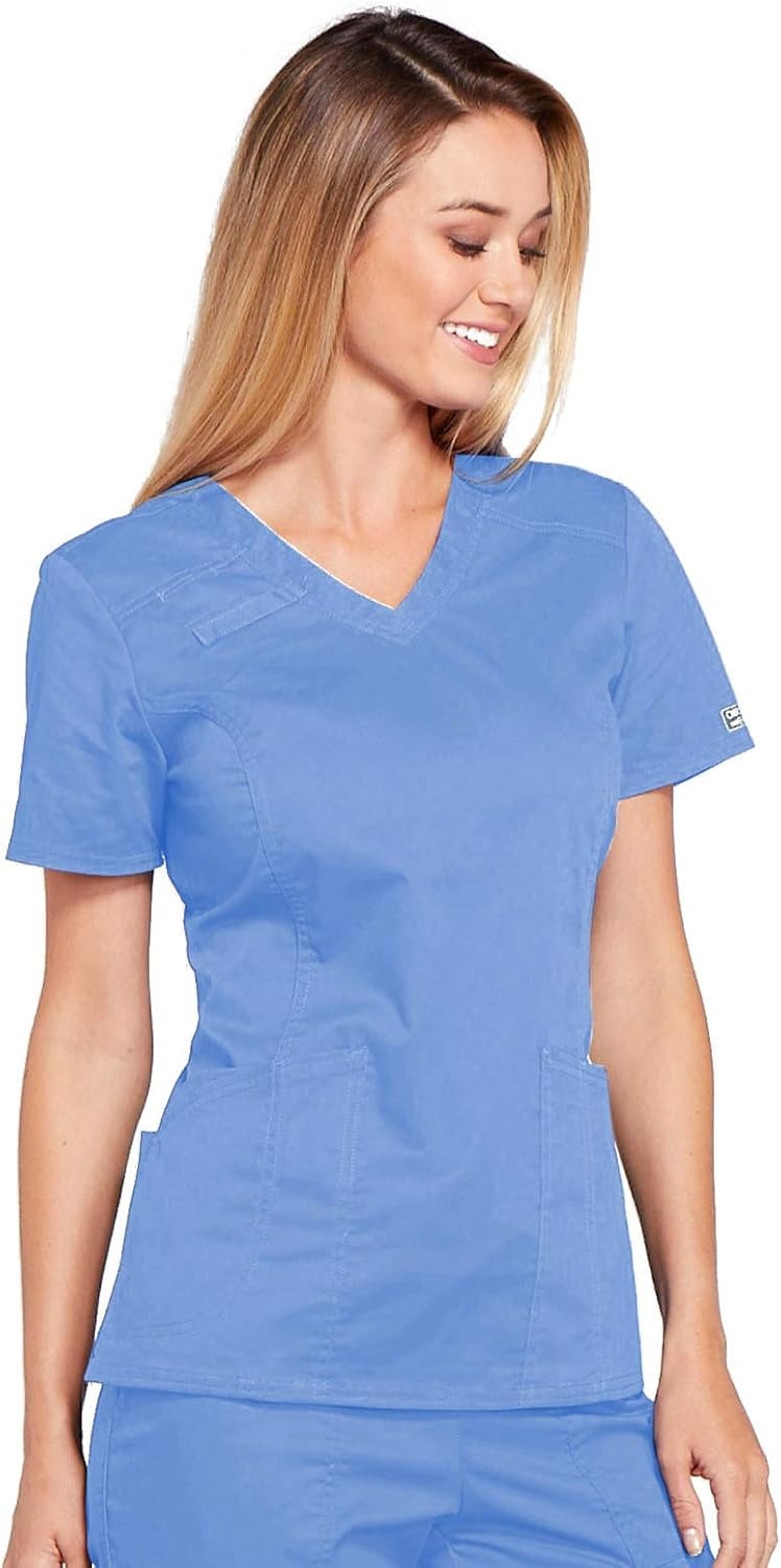 image:imageWorkwear Core Stretch Women Scrubs Top VNeck 4710Ciel