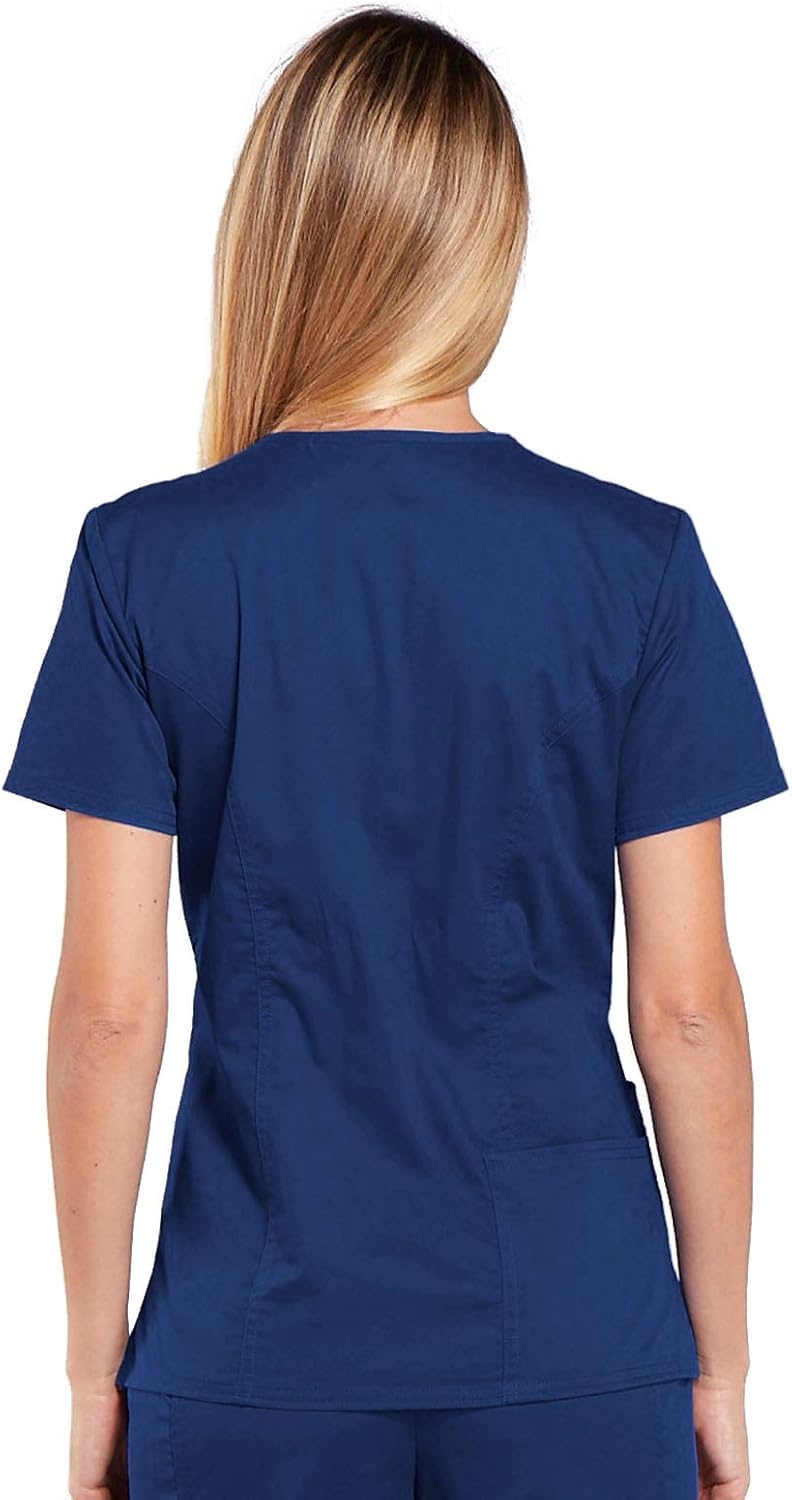 image:imageWorkwear Core Stretch Women Scrubs Top VNeck 4710Navy
