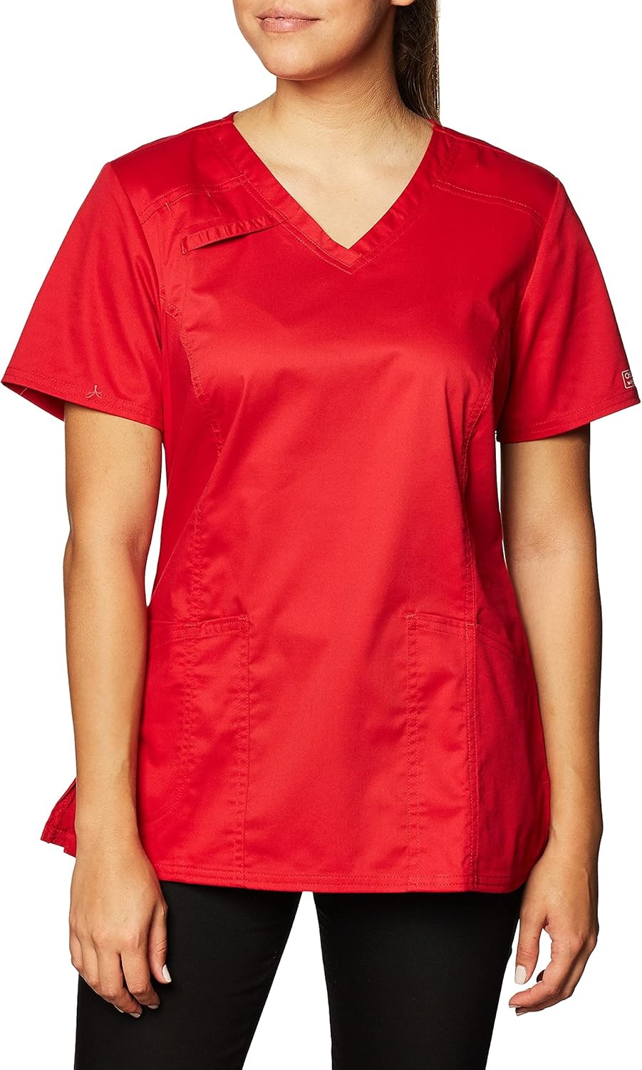 image:imageWorkwear Core Stretch Women Scrubs Top VNeck 4710Red