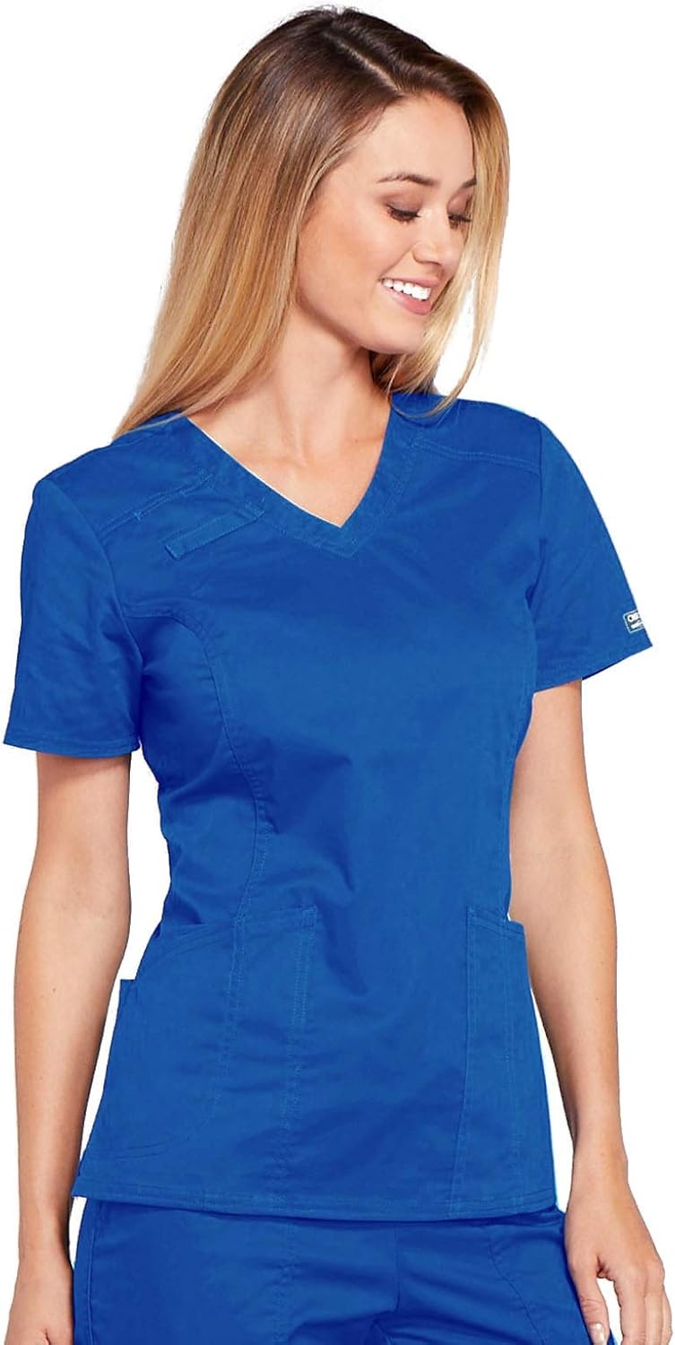 image:imageWorkwear Core Stretch Women Scrubs Top VNeck 4710Royal