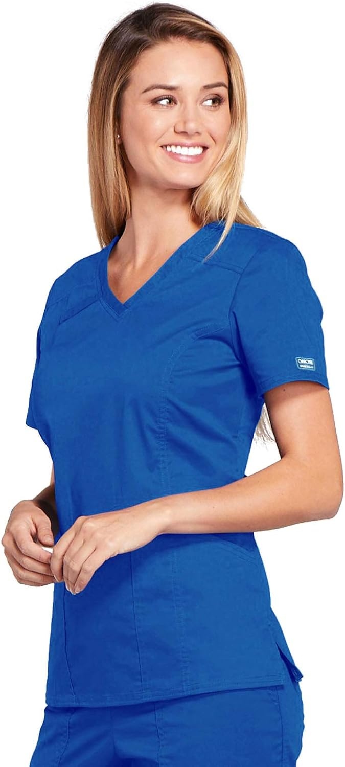 image:imageWorkwear Core Stretch Women Scrubs Top VNeck 4710Royal
