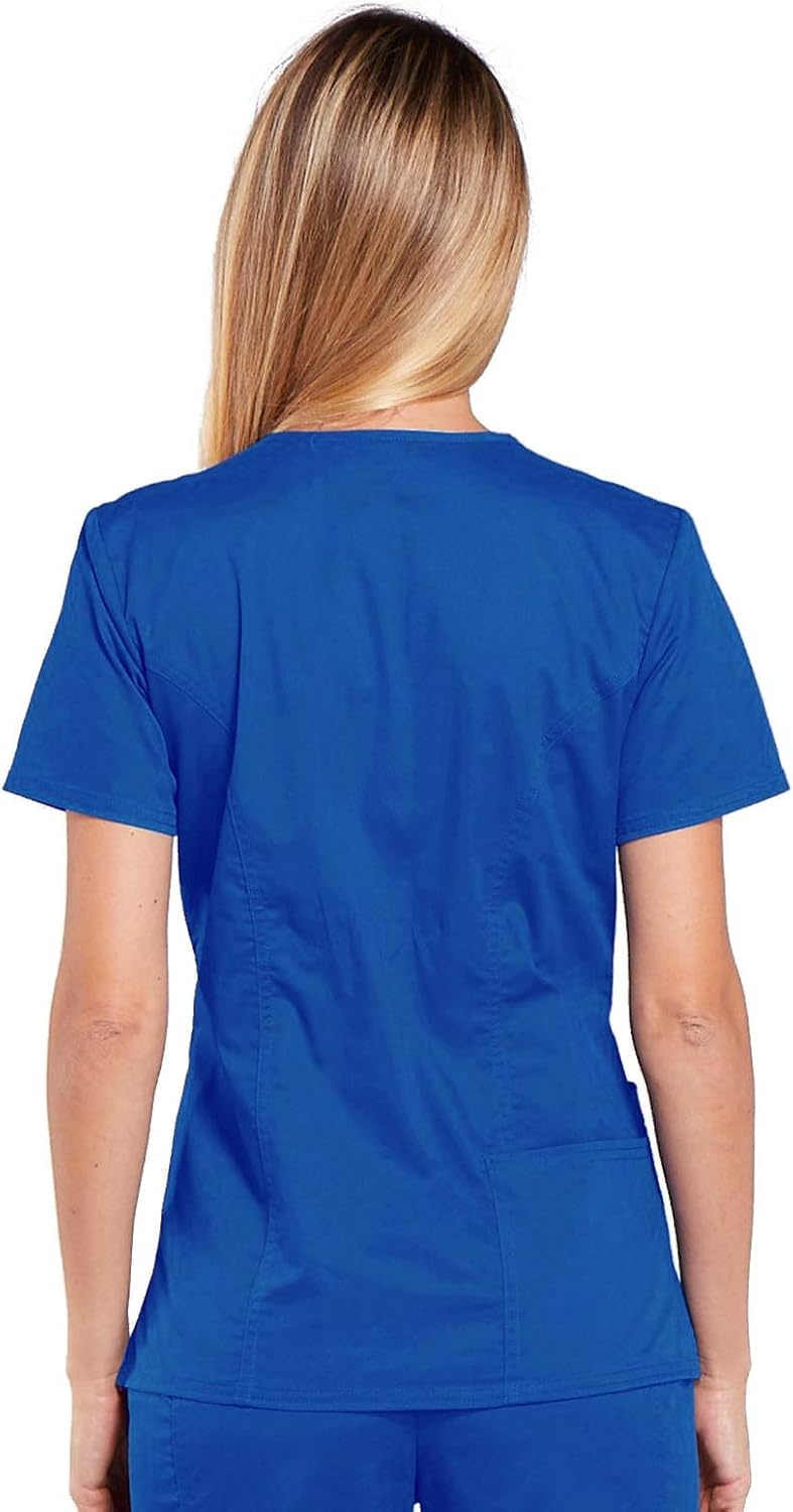 image:imageWorkwear Core Stretch Women Scrubs Top VNeck 4710Royal