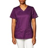 Workwear Core Stretch Women Scrubs Top V-Neck 4710(Eggplant)