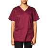 Workwear Core Stretch Women Scrubs Top V-Neck 4710(Wine)