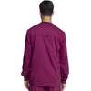 Cherokee Men Warm Up Scrubs Jacket Workwear Revolution Snap Front WW380(Wine)