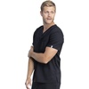 Cherokee Men & Women Scrubs Top Workwear Revolution Tech Tuckable V-Neck WW742AB(Black)