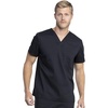 Cherokee Men & Women Scrubs Top Workwear Revolution Tech Tuckable V-Neck WW742AB(Black)