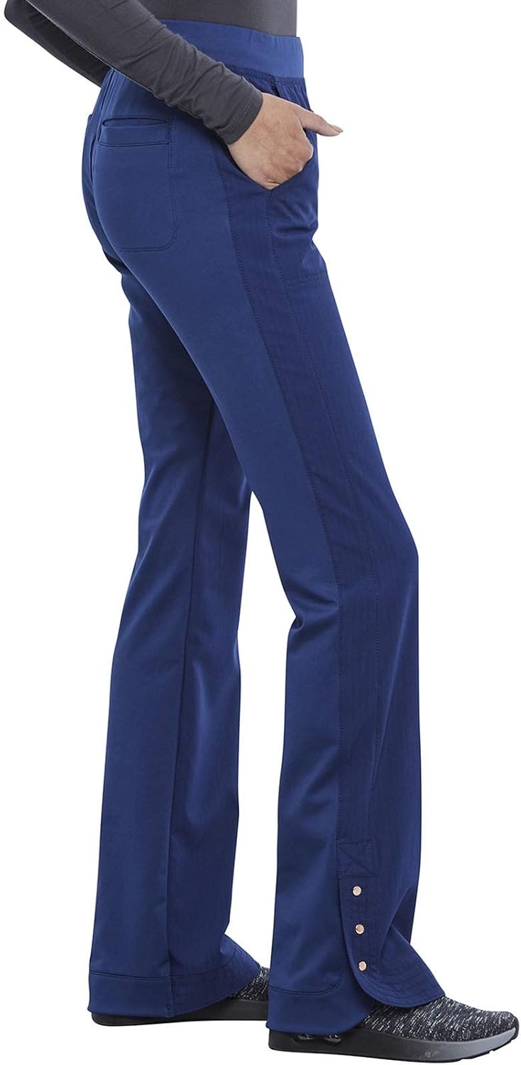 image:imageCherokee Statement Women Scrubs Pant Mid Rise Flare Leg Pullon CK177Navy