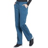 Cherokee Scrub Pant for Women Mid Rise Straight Leg Drawstring Bottom with 5 Pockets, Soft Stretchy & Durable Fabric – WW160(Caribbean Blue)