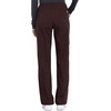 Cherokee Scrub Pant for Women Mid Rise Straight Leg Drawstring Bottom with 5 Pockets, Soft Stretchy & Durable Fabric – WW160(Espresso)