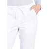 Cherokee Scrub Pant for Women Mid Rise Straight Leg Drawstring Bottom with 5 Pockets, Soft Stretchy & Durable Fabric – WW160(White)
