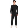 Cherokee Joggers for Men Modern Fit Scrub Pant with Drawstring Waistband, 5 Pockets, Soft 2-Way Stretch Fabric – WW012(Black)