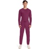 Cherokee Joggers for Men Modern Fit Scrub Pant with Drawstring Waistband, 5 Pockets, Soft 2-Way Stretch Fabric – WW012(Wine)