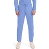 Cherokee Joggers for Men Modern Fit Scrub Pant with Drawstring Waistband, 5 Pockets, Soft 2-Way Stretch Fabric – WW012(Ciel Blue)