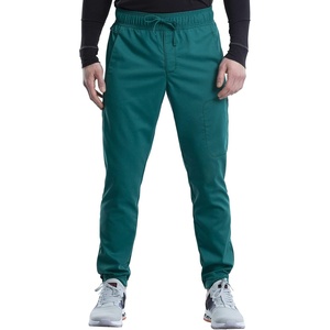 Cherokee Joggers for Men Modern Fit Scrub Pant with Drawstring Waistband, 5 Pockets, Soft 2-Way Stretch Fabric – WW012(Hunter)