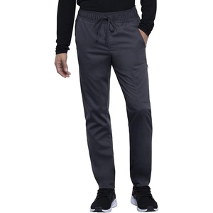 Cherokee Joggers for Men Modern Fit Scrub Pant with Drawstring Waistband, 5 Pockets, Soft 2-Way Stretch Fabric – WW012(Pewter)