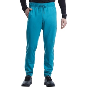 Cherokee Joggers for Men Modern Fit Scrub Pant with Drawstring Waistband, 5 Pockets, Soft 2-Way Stretch Fabric – WW012(Teal Blue)