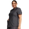 Cherokee Form Women Scrubs Top Partial Zip Front CK707(Pewter)