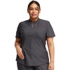 Cherokee Form Women Scrubs Top Partial Zip Front CK707(Pewter)