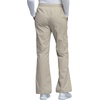 Cherokee Scrub Pants for Women Mid Rise Pull-On Cargo Medical Uniform 7 Pocket Elastic Waist Adjustable Hem Stretch – 4005(Kakw)