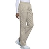 Cherokee Scrub Pants for Women Mid Rise Pull-On Cargo Medical Uniform 7 Pocket Elastic Waist Adjustable Hem Stretch – 4005(Kakw)