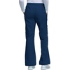 Cherokee Scrub Pants for Women Mid Rise Pull-On Cargo Medical Uniform 7 Pocket Elastic Waist Adjustable Hem Stretch – 4005(Navy)