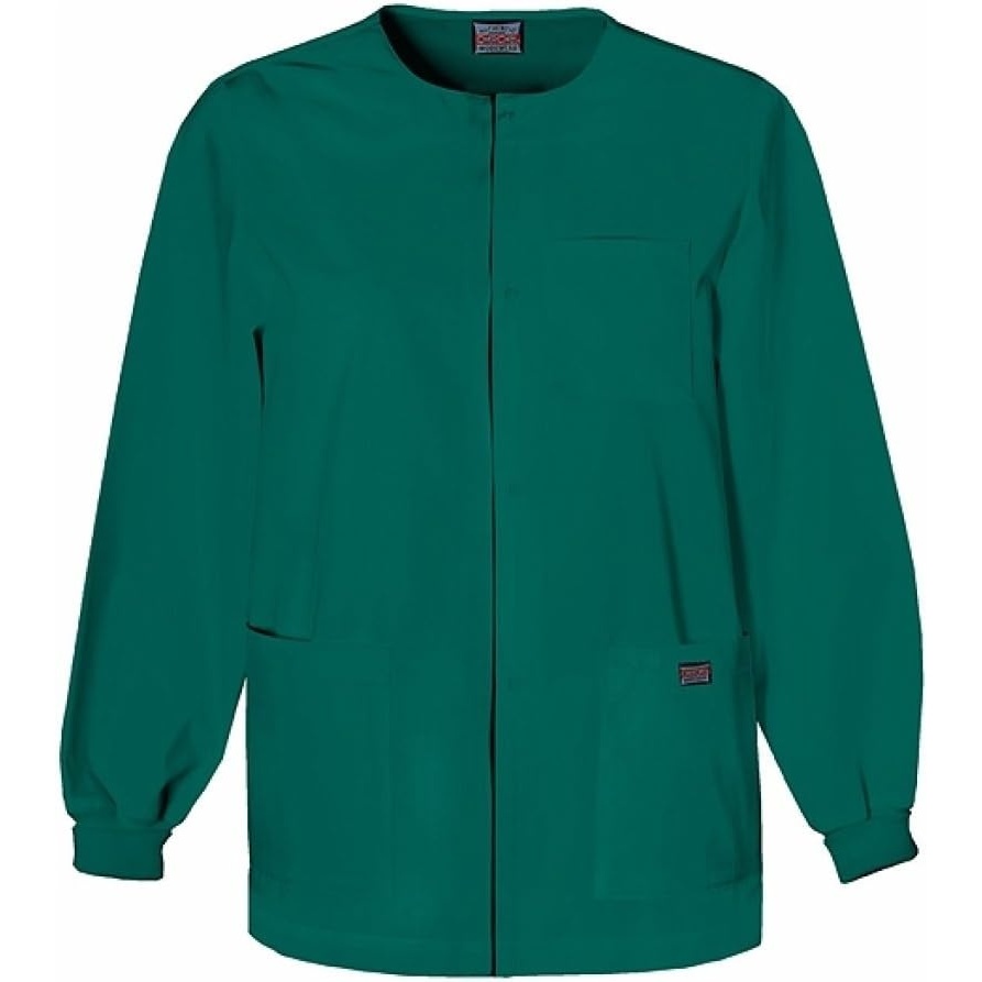 image:imageCherokee Workwear Scrubs Mens Snap Front WarmUp Top