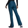 Cherokee Form Women Scrubs Pant Mid Rise Moderate Flare Leg Pull-on CK091(Caribbean Blue)