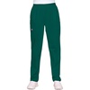 Cherokee Scrubs for Women Cargo Pant Natural Rise Tapered Pull-On Bottom with 4 Pockets , Fade Resistant Fabric – 4200(Hunter Green)