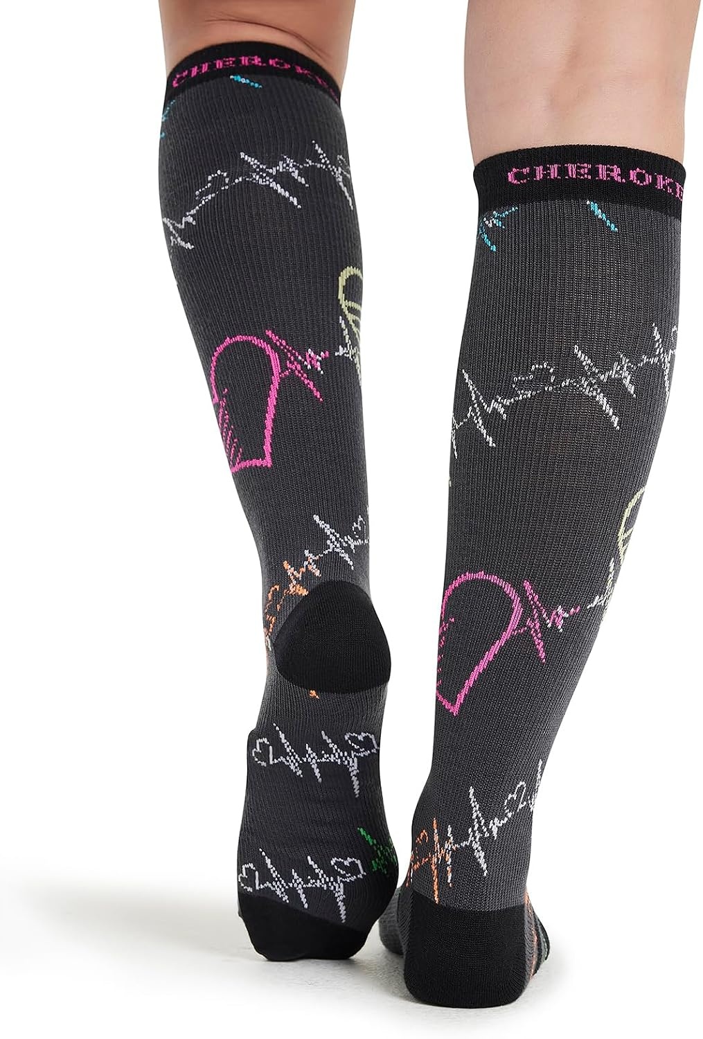 image:imageCherokee Legwear Compression Socks for Women 1015 mmHg 1Pair Pack Comfort Support Knee Highs Soft Fit Regular amp Wide Calf Soft Knit Feel Lightweight Easy Care for Work and Everyday WearPop Beats