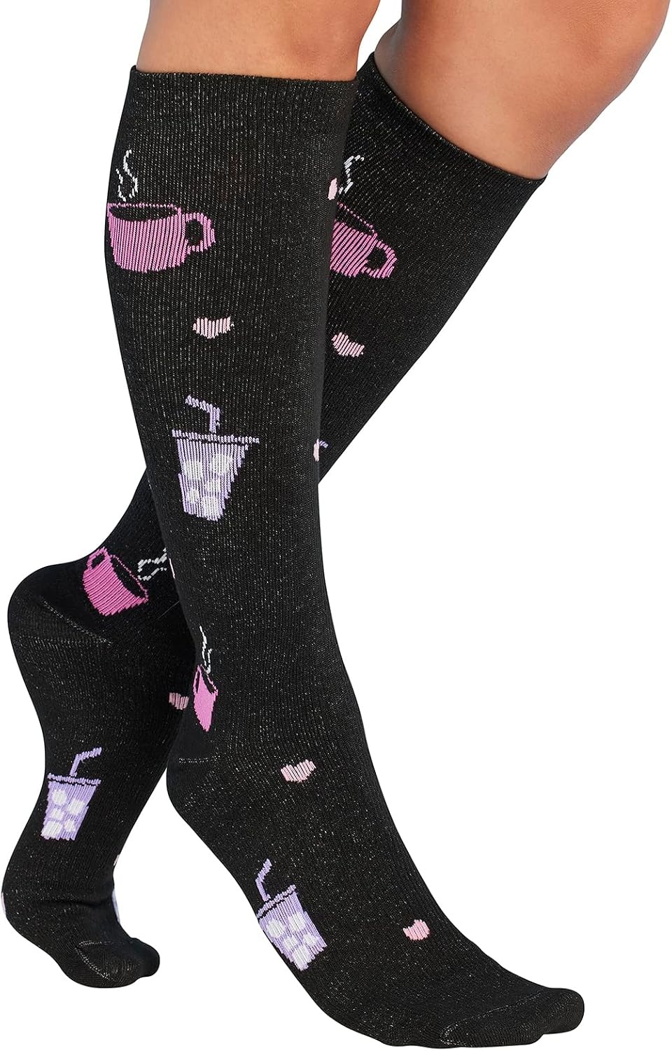 image:imageCherokee Legwear Compression Socks for Women 1015 mmHg 1Pair Pack Comfort Support Knee Highs Soft Fit Regular amp Wide Calf Soft Knit Feel Lightweight Easy Care for Work and Everyday WearNurse Fuel