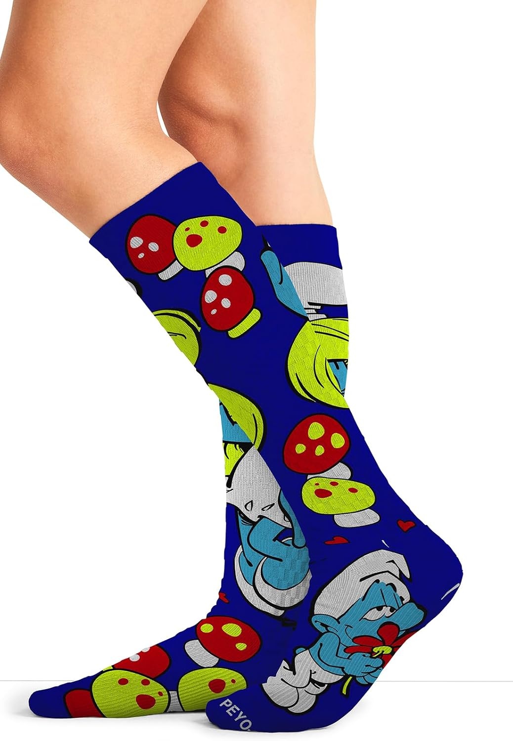 image:imageCherokee Legwear Compression Socks for Women 1015 mmHg 1Pair Pack Comfort Support Knee Highs Soft Fit Regular amp Wide Calf Soft Knit Feel Lightweight Easy Care for Work and Everyday WearSmurfette