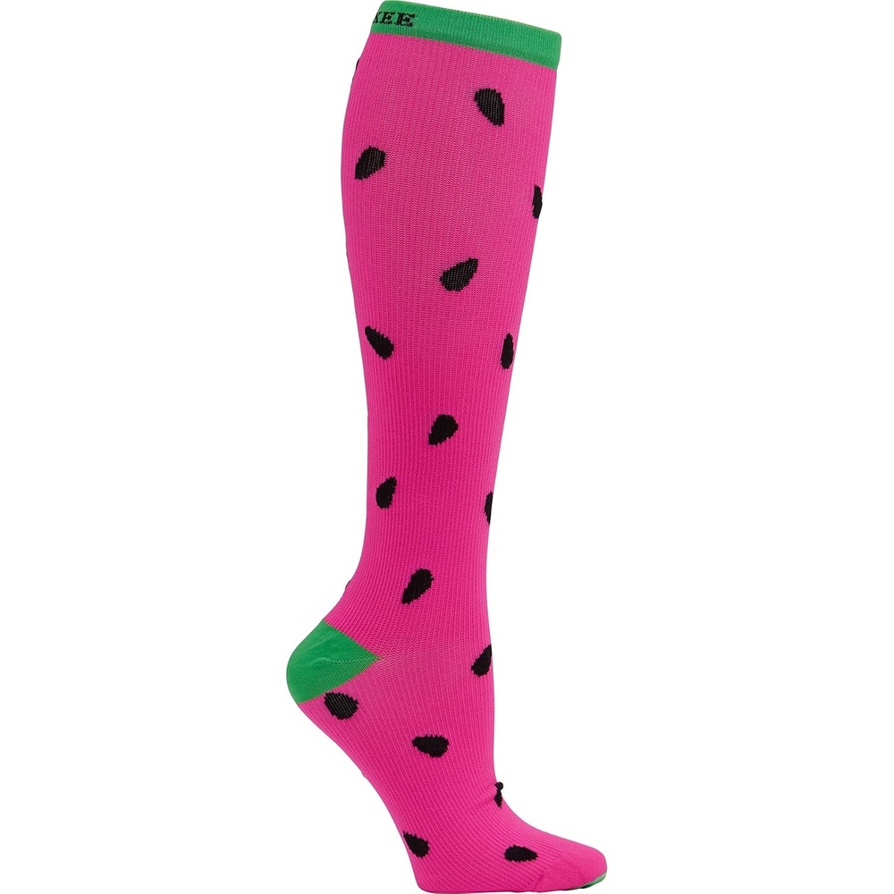 image:imageCherokee Legwear Compression Socks for Women 1015 mmHg 1Pair Pack Comfort Support Knee Highs Soft Fit Regular amp Wide Calf Soft Knit Feel Lightweight Easy Care for Work and Everyday WearSweet Watermelon