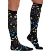 Cherokee Legwear Compression Socks for Women 10-15 mmHg (1-Pair Pack) | Comfort Support Knee Highs, Soft Fit, Regular & Wide Calf, Soft Knit Feel, Lightweight, Easy Care for Work and Everyday Wear(Breezy Buds)