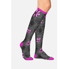 Cherokee Legwear Compression Socks for Women 10-15 mmHg (1-Pair Pack) | Comfort Support Knee Highs, Soft Fit, Regular & Wide Calf, Soft Knit Feel, Lightweight, Easy Care for Work and Everyday Wear(Flower Power)