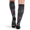 Cherokee Legwear Compression Socks for Women 10-15 mmHg (1-Pair Pack) | Comfort Support Knee Highs, Soft Fit, Regular & Wide Calf, Soft Knit Feel, Lightweight, Easy Care for Work and Everyday Wear(Pop Beats)