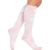 Cherokee Legwear Compression Socks for Women 10-15 mmHg (1-Pair Pack) | Comfort Support Knee Highs, Soft Fit, Regular & Wide Calf, Soft Knit Feel, Lightweight, Easy Care for Work and Everyday Wear(Tonal Waves)