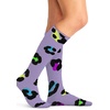 Cherokee Legwear Compression Socks for Women 10-15 mmHg (1-Pair Pack) | Comfort Support Knee Highs, Soft Fit, Regular & Wide Calf, Soft Knit Feel, Lightweight, Easy Care for Work and Everyday Wear(Cheetah Spots)