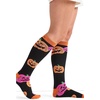 Cherokee Legwear Compression Socks for Women 10-15 mmHg (1-Pair Pack) | Comfort Support Knee Highs, Soft Fit, Regular & Wide Calf, Soft Knit Feel, Lightweight, Easy Care for Work and Everyday Wear(Happy Pumpkins)