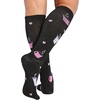 Cherokee Legwear Compression Socks for Women 10-15 mmHg (1-Pair Pack) | Comfort Support Knee Highs, Soft Fit, Regular & Wide Calf, Soft Knit Feel, Lightweight, Easy Care for Work and Everyday Wear(Nurse Fuel)
