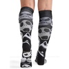 Cherokee Legwear Compression Socks for Women 10-15 mmHg (1-Pair Pack) | Comfort Support Knee Highs, Soft Fit, Regular & Wide Calf, Soft Knit Feel, Lightweight, Easy Care for Work and Everyday Wear(My Scary Face)