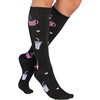 Cherokee Legwear Compression Socks for Women 10-15 mmHg (1-Pair Pack) | Comfort Support Knee Highs, Soft Fit, Regular & Wide Calf, Soft Knit Feel, Lightweight, Easy Care for Work and Everyday Wear(Nurse Fuel)