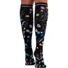 Cherokee Legwear Compression Socks for Women 10-15 mmHg (1-Pair Pack) | Comfort Support Knee Highs, Soft Fit, Regular & Wide Calf, Soft Knit Feel, Lightweight, Easy Care for Work and Everyday Wear(Breezy Buds)
