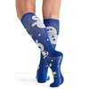 Cherokee Legwear Compression Socks for Women 10-15 mmHg (1-Pair Pack) | Comfort Support Knee Highs, Soft Fit, Regular & Wide Calf, Soft Knit Feel, Lightweight, Easy Care for Work and Everyday Wear(Build a Snowman)