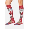 Cherokee Legwear Compression Socks for Women 10-15 mmHg (1-Pair Pack) | Comfort Support Knee Highs, Soft Fit, Regular & Wide Calf, Soft Knit Feel, Lightweight, Easy Care for Work and Everyday Wear(Bright Holiday)