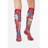 Cherokee Legwear Compression Socks for Women 10-15 mmHg (1-Pair Pack) | Comfort Support Knee Highs, Soft Fit, Regular & Wide Calf, Soft Knit Feel, Lightweight, Easy Care for Work and Everyday Wear(Bright Holiday)