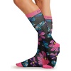 Cherokee Legwear Compression Socks for Women 10-15 mmHg (1-Pair Pack) | Comfort Support Knee Highs, Soft Fit, Regular & Wide Calf, Soft Knit Feel, Lightweight, Easy Care for Work and Everyday Wear(Floral Flashback)