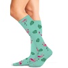 Cherokee Legwear Compression Socks for Women 10-15 mmHg (1-Pair Pack) | Comfort Support Knee Highs, Soft Fit, Regular & Wide Calf, Soft Knit Feel, Lightweight, Easy Care for Work and Everyday Wear(Flamingo Life)