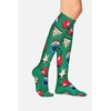 Cherokee Legwear Compression Socks for Women 10-15 mmHg (1-Pair Pack) | Comfort Support Knee Highs, Soft Fit, Regular & Wide Calf, Soft Knit Feel, Lightweight, Easy Care for Work and Everyday Wear(Cookie Ornament)