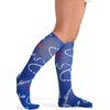 Cherokee Legwear Compression Socks for Women 10-15 mmHg (1-Pair Pack) | Comfort Support Knee Highs, Soft Fit, Regular & Wide Calf, Soft Knit Feel, Lightweight, Easy Care for Work and Everyday Wear(Healing Thoughts)
